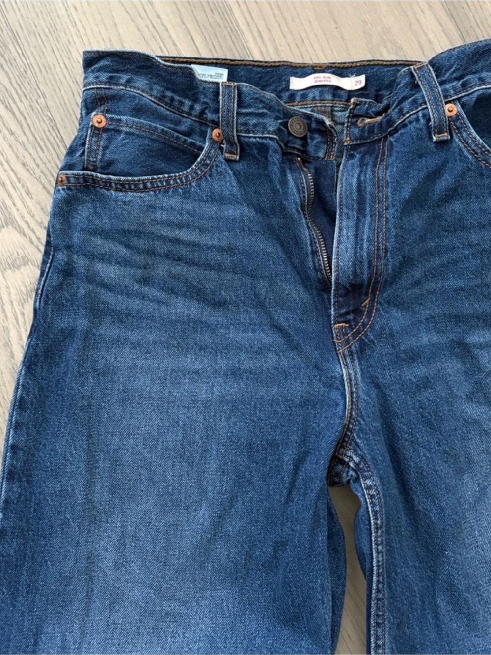 Levi's Women's Dark Blue Wide-Leg Jeans